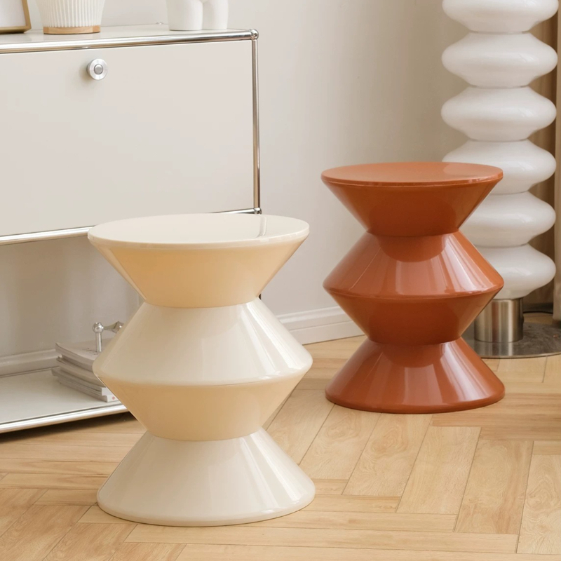 Unique Table Accessories - โต๊ะกาแฟดีไซน์เรียบง่าย โต๊ะกาแฟทรงกลมขนาดเล็ก โต๊ะกาแฟที่มีเอกลักษณ์เฉพาะตัว สไตล์นอร์ดิก สีสันสดใส อุปกรณ์เสริมสำหรับห้องนั่งเล่น