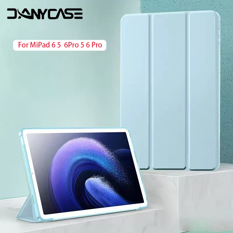 Mi Tablet Accessories - กรณีแท็บเล็ตสําหรับMi Pad 5/6 รองรับการชาร์จแม่เหล็กปลุกอัตโนมัติสําหรับMiPad 6/5 Pro