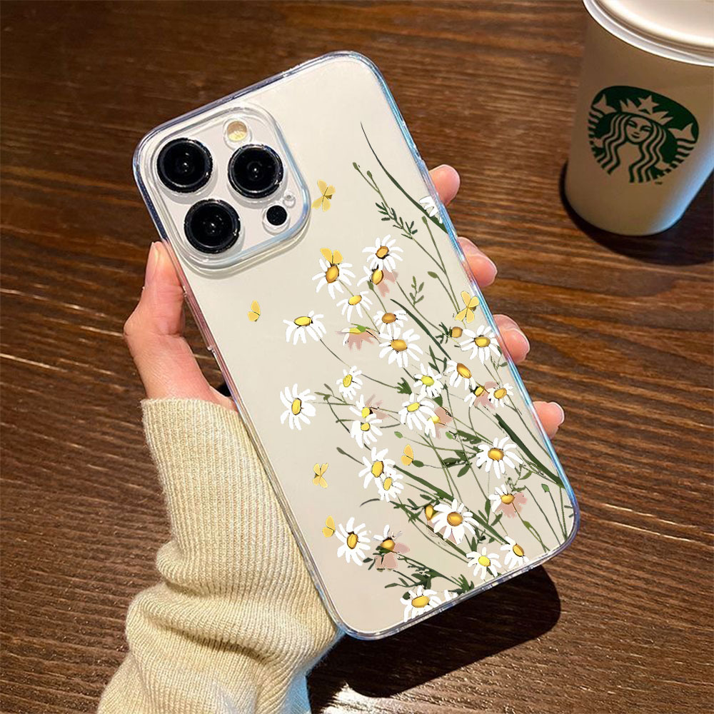 Apple Iphone 15 Pro Max - เคสโทรศัพท์ลายดอกเดซี่ใหม่ สำหรับ iPhone 13 12 Mini