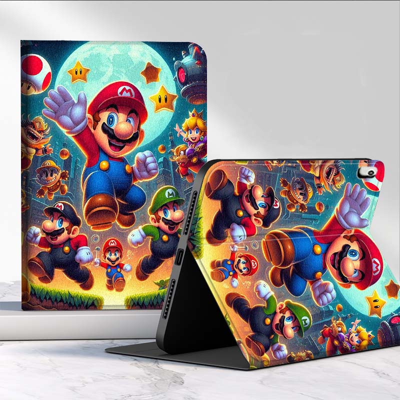 Samsung Tablet S9 Accessories - เคสแท็บเล็ตลายการ์ตูน M-Marios สำหรับ Samsung Galaxy Tab