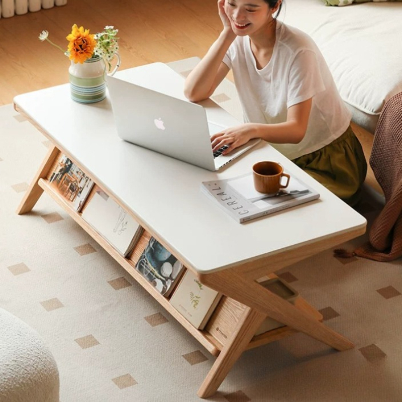 Unique Table Accessories - โต๊ะกาแฟไม้ทรงสี่เหลี่ยมผืนผ้า โต๊ะกาแฟสไตล์มินิมอลพร้อมที่เก็บของ โต๊ะกาแฟดีไซน์ไม่ซ้ำใคร โต๊ะกาแฟทันสมัยสำหรับแคมป์ปิ้ง อุปกรณ์เสริมโต๊ะกาแฟ
