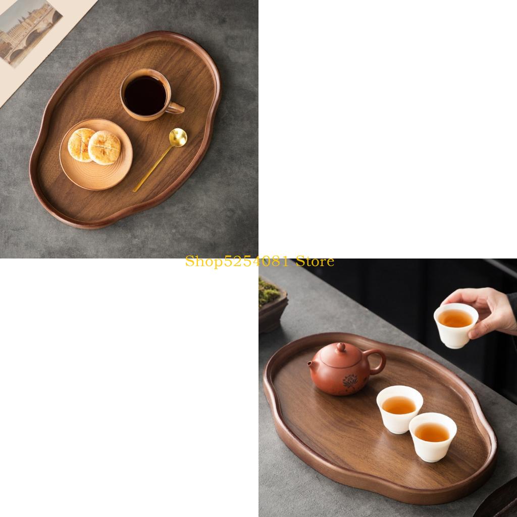 Unique Table Accessories - AXYC โต๊ะเสิร์ฟขนมไม้มีพื้นผิว ตกแต่งขอบไม่สม่ำเสมอ