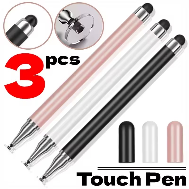 Tablet Pencil Accessories - ปากกาสไตลัสอเนกประสงค์ 2in1 สำหรับหน้าจอสัมผัสทุกชนิด ไอแพด แท็บเล็ต ดินสอเขียนหน้าจอ