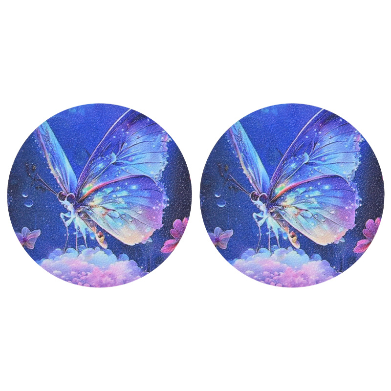 2 ชิ้น ที่รองแก้วรถลายผีเสื้อส - Unique Table Accessories บทวิจารณ์และราคา