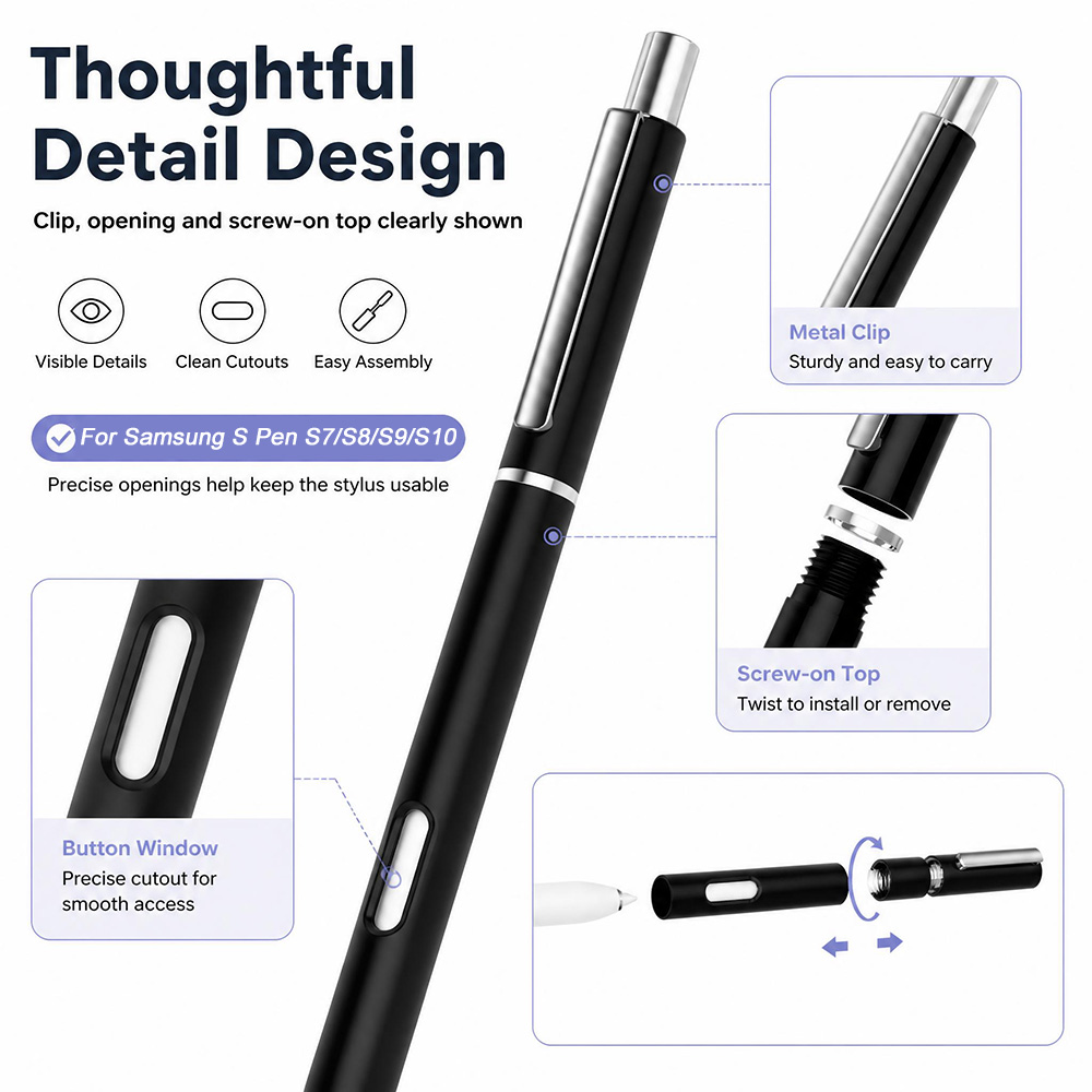 เคสปากกา S Pen ใหม่สำหรับ Sams - Samsung Tablet S9 Accessories บทวิจารณ์และราคา