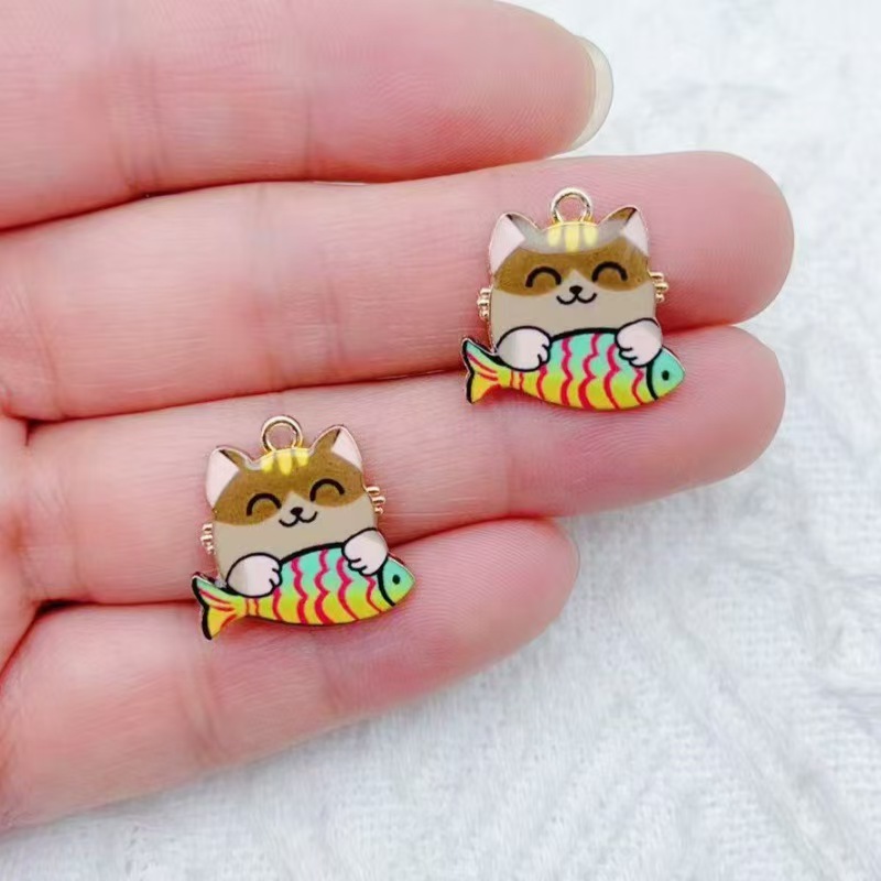 จี้โลหะผสมลายการ์ตูนแมวน่ารักก - Mobile & Tablet Accessories บทวิจารณ์และราคา