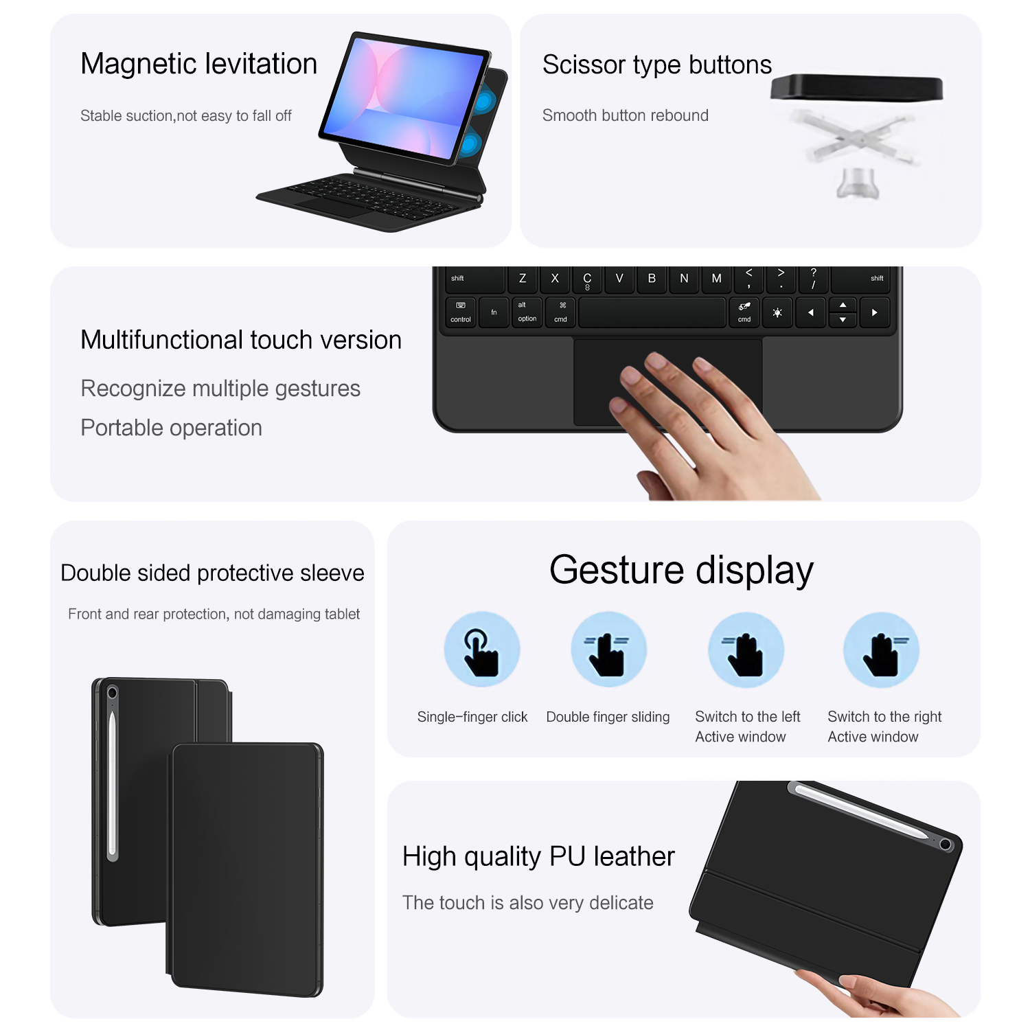 เมจิกคีย์บอร์ดสำหรับซัมซุง กาแ - Samsung Tablet S9 Accessories บทวิจารณ์และราคา