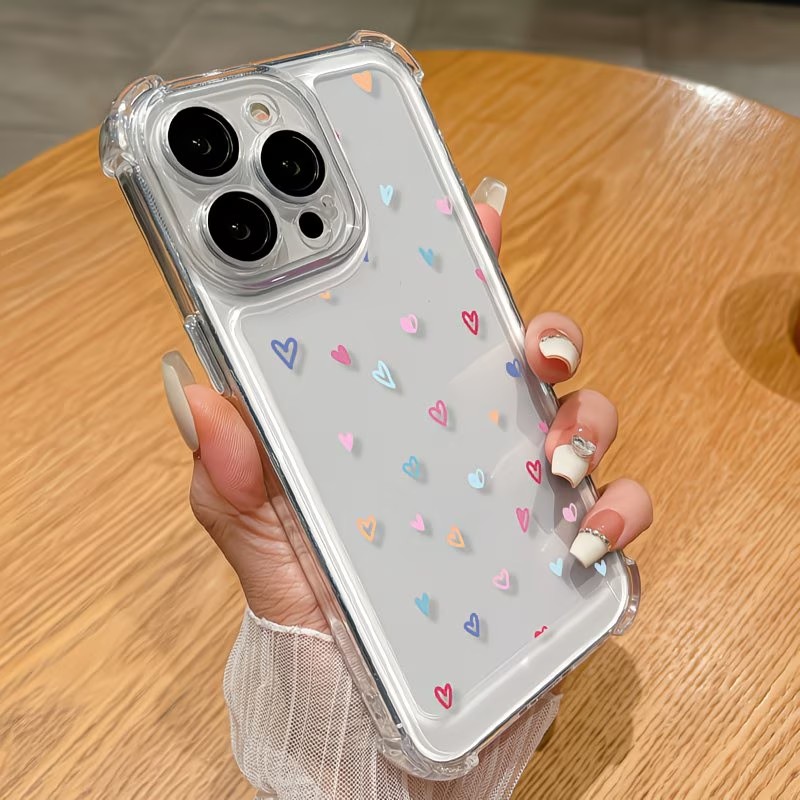 เคสโทรศัพท์ใสลายหัวใจหลากสี สำ - Apple Iphone 15 Pro Max บทวิจารณ์และราคา